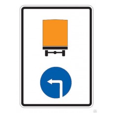 Дорожный знак 4.8.3 "Направление движения транспортных средств с опасными грузами"