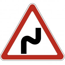 Дорожный знак 1.12.1 "Опасные повороты", под заказ