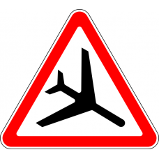 Дорожный знак 1.30 "Низколетящие самолеты", под заказ