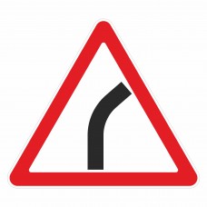 Дорожный знак 1.11.1 "Опасный поворот" (направо), под заказ