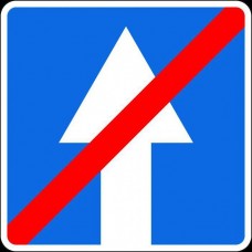 Дорожный знак 5.6 "Конец дороги с односторонним движением"