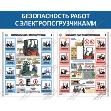 П2-ЭП Безопасность работ с электропогрузчиками – 2 л. (45х60 см, лам., нелам.)