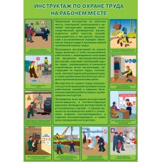 Плакат "Инструктаж по охране труда на рабочем месте"